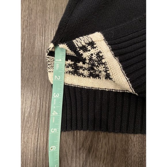 Ralph Lauren women's Geometric design Black Cotton Sweater plus size 2X - Picture 6 of 12